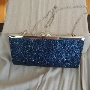 Sparkly Blue Evening Bag/Clutch